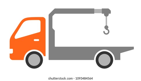 Tow truck, vector
