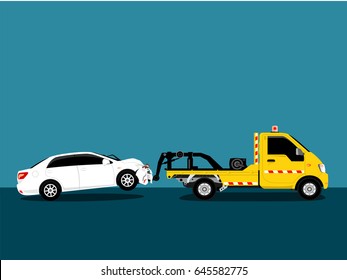 Tow Truck. Vector