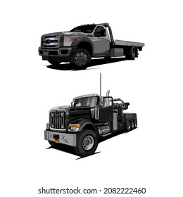 tow truck vector   bundle set 