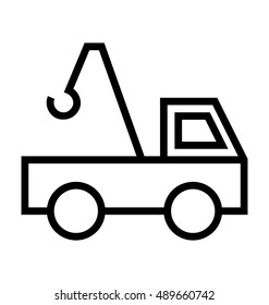 Tow Truck Vector Icon