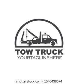 tow truck vector icon logo design template