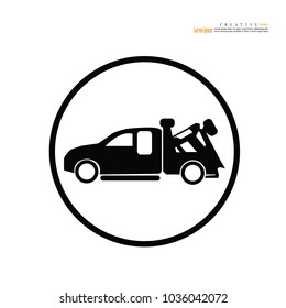 Tow truck vector illustration.