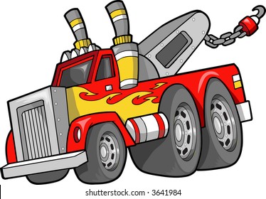 Tow Truck Vector Illustration