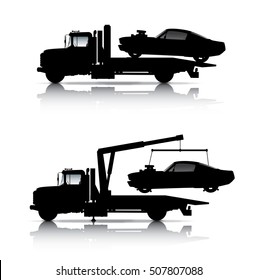 TOW TRUCKS SILHOUETTES