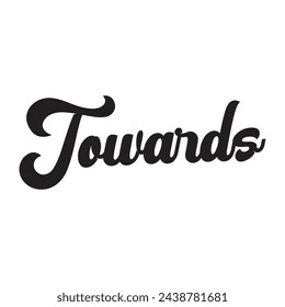 towards text on white background.