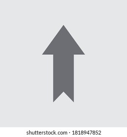 Towards the top sign icon. Forward direction or arrow icon. Infographic vector arrows.