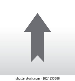 Towards the top sign icon. Forward direction or arrow icon. Infographic vector arrows.