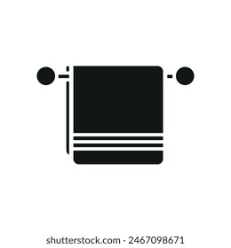 Towel bathroom icon color vector design templates simple and modern
