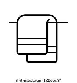 towel - bathroom icon vector design template