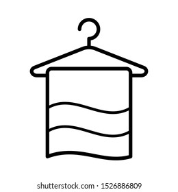 towel - bathroom icon vector design template