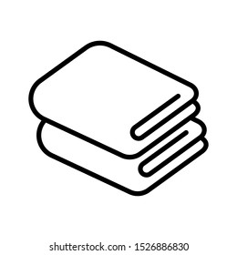 towel - bathroom icon vector design template