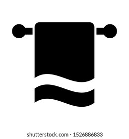 towel - bathroom icon vector design template