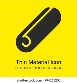 Towel bright yellow material minimal icon or logo design