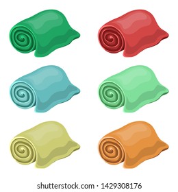 Towel for cleaning vector design illustration isolated on white background
