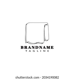 towel design logo template icon modern vector