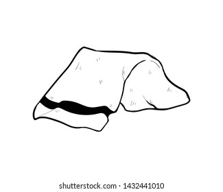 towel doodle hand drawing vector 