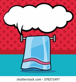 towel doodle, speech bubble