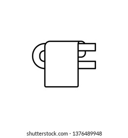 towel dryer icon. Element of plumbering icon. Thin line icon for website design and development, app development. Premium icon