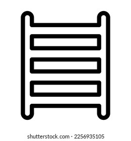 Towel Dryer Vector Line Icon Design