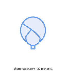 towel face hair vector for website symbol icon presentation
