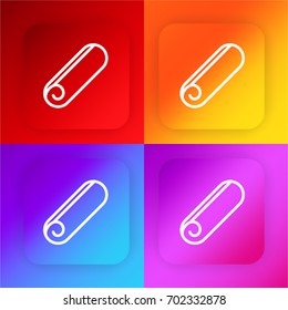 Towel four color gradient app icon set