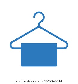 towel glyph colour line vector icon