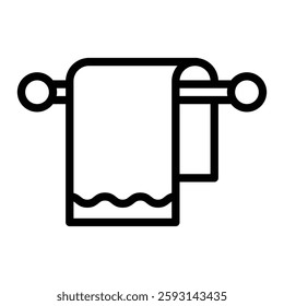 Towel Glyph Icon Design For Personal nad Commercial Use