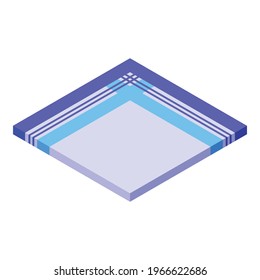 Towel handkerchief icon. Isometric of Towel handkerchief vector icon for web design isolated on white background