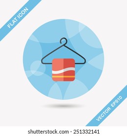 towel hanger flat icon with long shadow,eps10