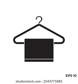 towel hanger flat icon vector