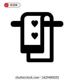 towel hanger icon or logo isolated sign symbol vector illustration - high quality black style vector icons
