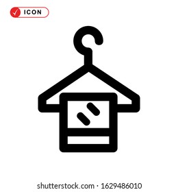 towel hanger icon or logo isolated sign symbol vector illustration - high quality black style vector icons

