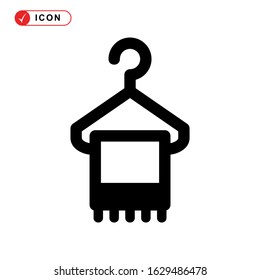 towel hanger icon or logo isolated sign symbol vector illustration - high quality black style vector icons
