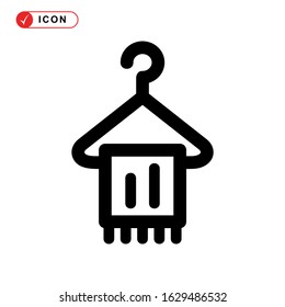 towel hanger icon or logo isolated sign symbol vector illustration - high quality black style vector icons
