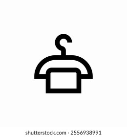 towel hanger icon sign vector