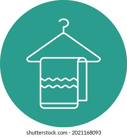 Towel Hanger icon vector image. Can also be used for web apps, mobile apps and print media.