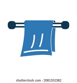 Towel Hanger Isolate Vector Icon Editable

