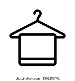 towel hanger line icon