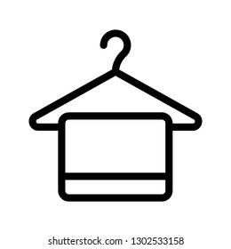 towel hanger line icon