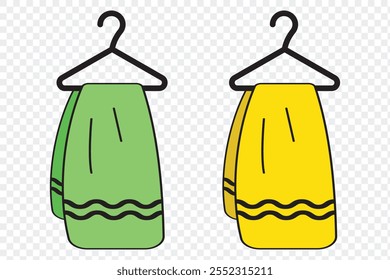 Towel Hanger vector icon eps10.