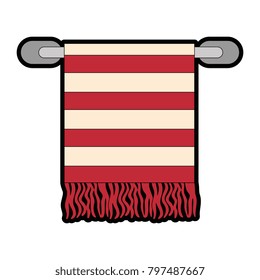 towel hanging isolated icon