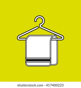 towel hanging on hook design 