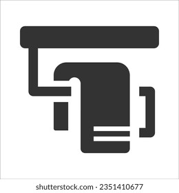 Towel heating icon, Vector Graphics