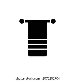 icono de toalla, vector de baño, ilustración manual
