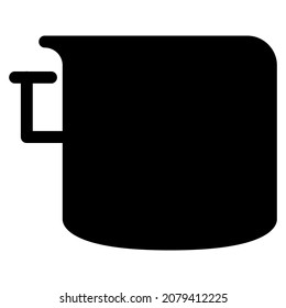 towel icon with black outline style