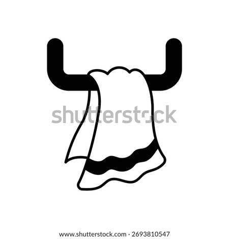 Towel icon clean and modern vector illustration