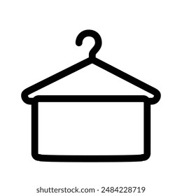 towel icon design in filled and outlined style