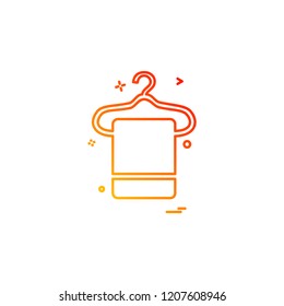 Towel icon design vector