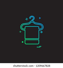 Towel icon design vector