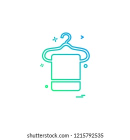 Towel icon design vector